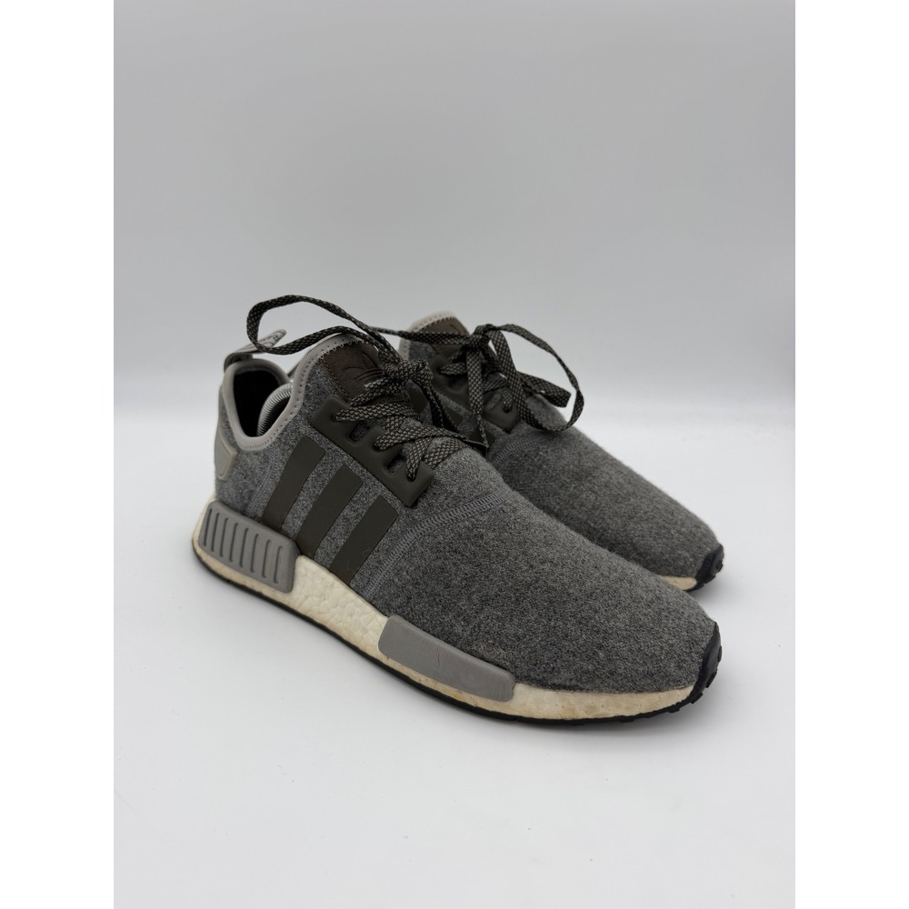 Adidas NMD R1 Wool Heater Dark Grey Mens Sneakers BW0616 Size 10
